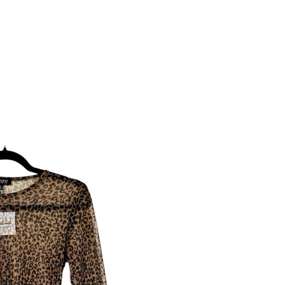 La La Land Creative Animal Print Mesh Top - Picture 3 of 5